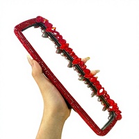 Accessoires intérieurs pour voiture Xingyue pour femmes et filles, miroir rétroviseur avec paillettes, cristaux, strass, diamants, ABS + strass, protection