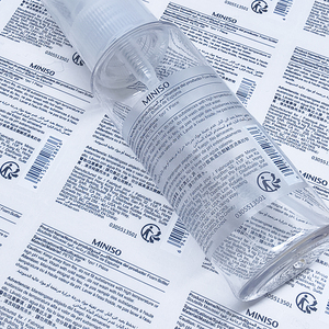 Custom Logo <strong>Transparent</strong> Waterproof <strong>Labels</strong> Clear Pet Adhesive Refillable <strong>Bottles</strong> Sticker For Spray <strong>Bottle</strong> Packaging - Product Image 1