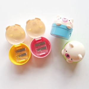 Rautan Pensil Dua Lubang Hewan Kartun Lucu Rautan Pelajar Beruang Kawaii Rautan Kucing Alat Tulis Grosir - Product Image 6