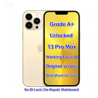 Wholesale Used for 13 Pro Max Gold 256GB 5G ProMotion 120Hz High Quality Smartphone Global Unlocked Bulk