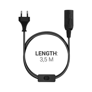 Hai lõi tròn cắm Châu Âu Muối đèn cáp với 303 chuyển đổi E14 đĩa đèn chủ điện mở rộng dây 2x0.5mm ² 1.5m - Product Image 6