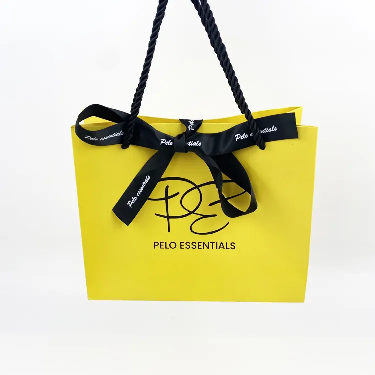 चीनी नए साल का उपहार बैग कस्टम आकार गुलाब सोने शॉपिंग संभाल सर्वश्रेष्ठ आपका स्वागत है कागज बैग के साथ कॉस्मेटिक के लिए