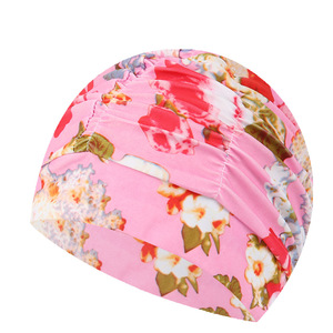 <span class=keywords><strong>Gorro</strong></span> <span class=keywords><strong>de</strong></span> Natación <span class=keywords><strong>con</strong></span> Estampado <span class=keywords><strong>de</strong></span> <span class=keywords><strong>Flores</strong></span> y Orejas Plisadas, Talla Única, <span class=keywords><strong>Gorro</strong></span> <span class=keywords><strong>de</strong></span> Baño Elástico <span class=keywords><strong>de</strong></span> Nailon Tipo Turbante para Proteger el Cabello Largo - Product Image 5