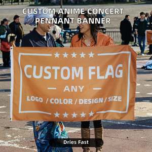 Bandera de Poliéster de Alta Calidad Personalizada con Personajes de Anime, Pancarta para Conciertos, Secado Rápido, 100cm*150cm, Impresión Digital - Product Image 2