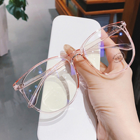 Gafas Redondas Retro con Protección Anti-Luz Azul, Montura Óptica de Moda para Mujer 2024, Lentes 2023