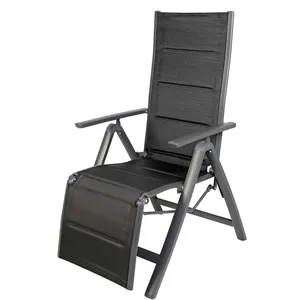 6-Positionen verstellbarer Aluminium-Komfort-Relaxer im Freien mit Fuß stütze Nordic Garden Chair Lounge