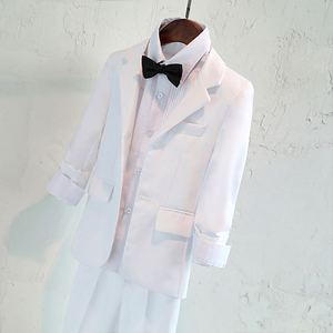 Ensemble de vêtements de cérémonie <span class=keywords><strong>blanc</strong></span> pour garçons : Blazer, gilet et <span class=keywords><strong>costume</strong></span> pour baptême, mariage, spectacle, bal de promo, photographie, adolescents et enfants - Product Image 6