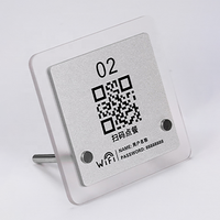 Soporte de acrílico personalizado con código QR para pago en mostrador, venta al por mayor 2026