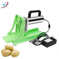 Cortador de Verduras Eléctrico Portátil, Cuerpo de ABS Fácil de Limpiar, Máquina Multifuncional para Cortar Zanahorias y Repollo