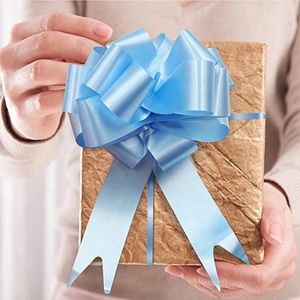 Tùy Chỉnh In Rắn Satin Hoa Bow Ribbon Dài Kéo Chuỗi Holographic Cho Sinh Nhật Món Quà Giáng Sinh Trang Trí Bao Bì - Product Image 3