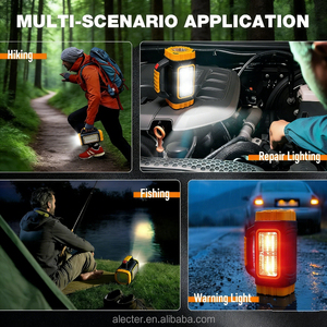 Linterna Solar de Emergencia Recargable, 300 Lúmenes, 8 Modos, Batería de 2000 mAh, LED USB, Portátil, Resistente al Agua IP54, Luz Cálida de 3500K - Product Image 4