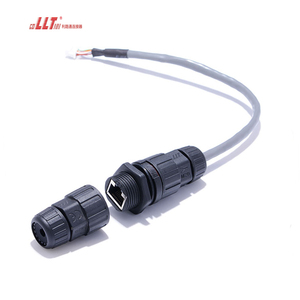 Llt IP67 IP68 M20 Bảng điều khiển phía trước Ethernet <span class=keywords><strong>RJ45</strong></span> kết nối CCTV không thấm nước - Product Image 5