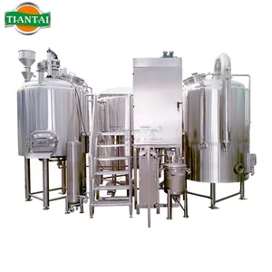 7BBL PLC Automatic Elecrical/Steam Heated Beer Brewing System for ales and lagers used in restaurant brewpub