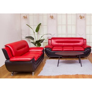 Bộ Sưu Tập Nhà Kem Da Trắng Ý Sang Trọng 2 Chỗ Ngồi Loveseats Sofa - Product Image 4