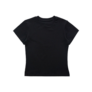 Camiseta de algodón refrescante de verano para mujer Boxy Regular Fit Top de manga corta con cuello redondo - Product Image 1