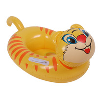 Siège flottant pour enfants en PVC durable, bouée de piscine gonflable avec poignée, motifs de dessins animés, plusieurs designs pour les jeux aquatiques des enfants