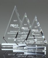 Trophée en forme de flamme acrylique, gravure Laser, blancs personnalisés, cristal de Jade, Lucite, Plaque en forme de diamant, prix pour le leader