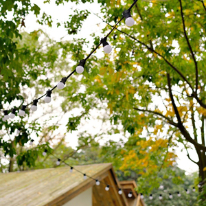 G50 Large Round Bubble LED String Light Solar Powered Outdoor Courtyard Decoration 25000 Hours Lifespan - Product Image 3