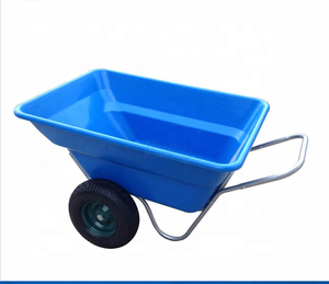 multipurpose double wheel plastic wheelbarrow WB3090 Agriculture tools