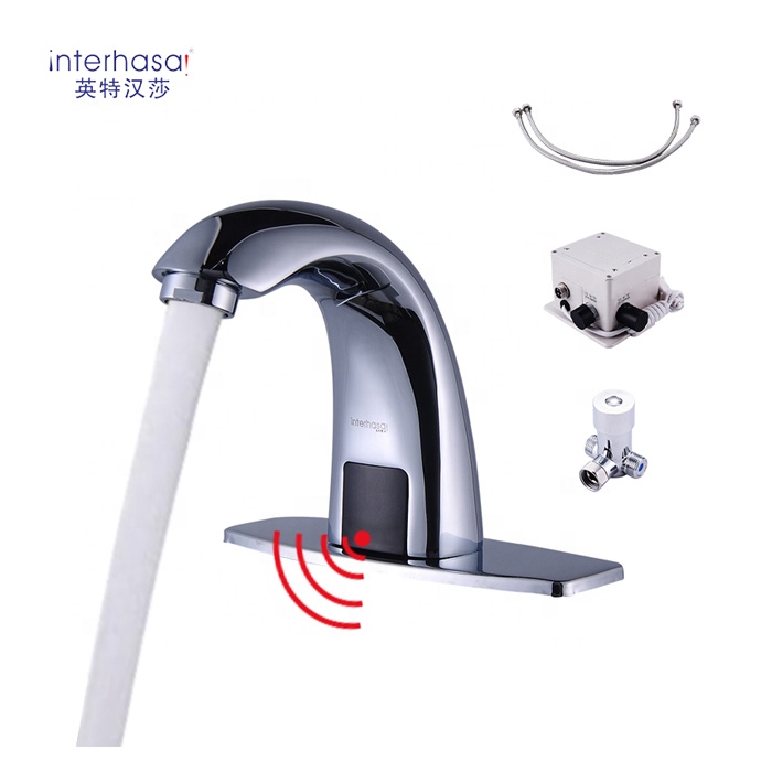 Touchless Induction vanity faucet bathroom automatic Touch sensor brass basin Tap sink faucet