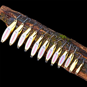 Cucchiaino da Pesca in Acqua Salata 3-65 Grammi in Metallo Color Oro Argento, Esca per Trota con Ancoretta - Product Image 5