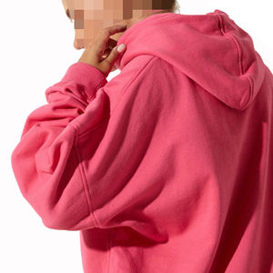 Sweat-shirt pour femme décontracté, lourd, à épaules tombantes, ample, logo personnalisé, lavé, polaire, pour l'automne et l'hiver - Product Image 6