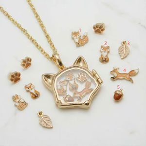 Collar con colgante de zorro que se puede abrir, colgante de zorro, joyerí<span class=keywords><strong>a</strong></span> de animales lindos, regalo <span class=keywords><strong>para</strong></span> mujeres y niñas - Product Image 4