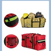 Sac de transport pour équipement de pompier, personnalisé, durable, grande capacité, imperméable, robuste, avec bandes réfléchissantes, pour entraînement extérieur