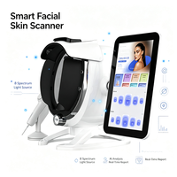 Analyseur de peau 2-en-1 avec caméra IA, détecteur d'imagerie 3D, appareil d'analyse faciale, instrument d'image intelligent IA, analyseur de peau 3D