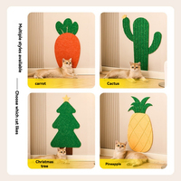 Woobulsland Griffoir pour chat – Protection de canapé en feutre robuste, griffoir mural vertical, formes de dessins animés variées, sans débris