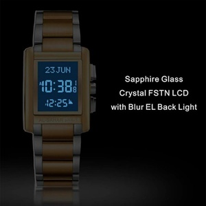 Montre de prière Azhan 2026 pour homme, montre rectangulaire en alliage, étanche, avec direction de la Qibla - Product Image 2