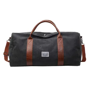 2024 New Wholesale Custom Logo Outdoor Sports Fashion Fitness Duffle Bag Multifunctional High Quality Canvas Travel Bag