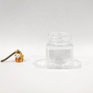 300Ml Chất Lượng Tốt Vuông Glass Chum Thủy Tinh Trong Suốt Mật Ong Chum Kích Cỡ Khác Nhau Khỏe Mạnh Bổ Sung Cannisters - Product Image 3