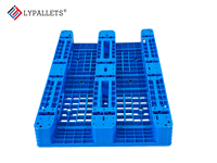 Palette en plastique de taille européenne 1200x800, HDPE, profil bas, haute résistance, palette d'entrepôt avec renfort en acier pour la logistique