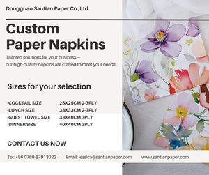 Trinh gỗ bột giấy giấy khăn ăn 3-ply dập nổi bữa tiệc sinh nhật tấm khăn Ăn Gấp phong cách với 2ply và 3ply lớp - Product Image 3