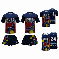 2025 maillots de Rugby autochtones australiens chemises uniformes personnalisés de Rugby Sevens League maillots de Rugby sublimés pour hommes