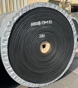 EPDM chịu nhiệt độ cao EP200 Polyester băng tải và băng tải cao su