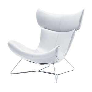 Chaise Imola <span class=keywords><strong>Boconcept</strong></span> avec repose-pieds, pieds en métal massif chromé, robuste - Product Image 5