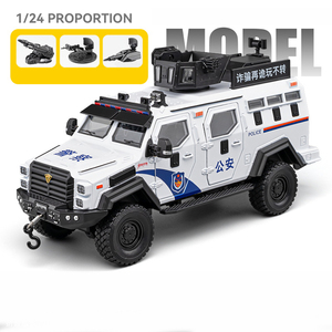 Modèle <span class=keywords><strong>de</strong></span> voiture tout-terrain en alliage moulé sous pression à <span class=keywords><strong>l</strong></span>'échelle 1:24 avec fonction <span class=keywords><strong>de</strong></span> recul, son et lumière, portes ouvrables, piles bouton, cadeau pour enfants - Product Image 6