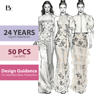 Diseño de Prendas de Vestir, 24 Años de Experiencia en Producción, Fábrica de Fabricantes, Ropa de Encaje de Alta Calidad para <span class=keywords><strong>Mujer</strong></span>, Personalizada para Boutiques - Product Image 1