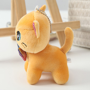 Wholesale 10cm Cat Plush <b>Keychain</b>, Custom <b>Anime</b> Stuffed Animal, Cute Soft Doll Pendant Gift - Product Image 6
