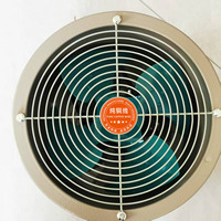 Ventilador Industrial de Tambor SF3-2 ≥ 3500m³/h 370W de Bajo Ruido para Granjas Avícolas y Gallineros, Ventilador de Flujo Axial con Cable de Cobre Puro