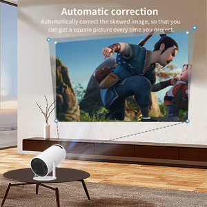 Proyector inteligente HY300 4K Android 11 WiFi <span class=keywords><strong>Bluetooth</strong></span> 720P HD <span class=keywords><strong>Mini</strong></span> proyector de vídeo portátil para cine en casa cine al aire libre película - Product Image 2