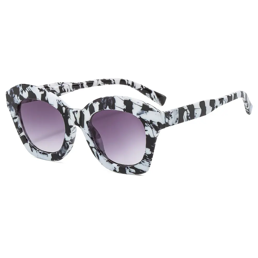 Óculos de sol de tamanho grande com logotipo personalizado OEM, óculos de sol clássicos da moda, novidade com design simples e preço barato