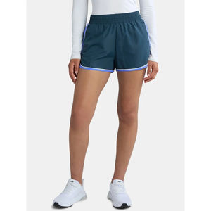 Lo último en pantalones cortos de pistacho con logotipo personalizado para mujer, pantalones cortos de cintura alta para mujer, pantalones cortos de gimnasio para mujer con cintura compresiva que absorbe el sudor - Product Image 1