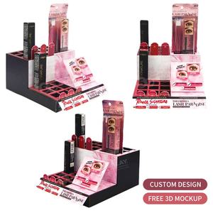 Présentoir de Comptoir Personnalisé en Carton pour Cosmétiques, Présentoir de Comptoir à Niveaux en Carton Ondulé, Boîte de Présentation PDQ pour Comptoir - Product Image 2