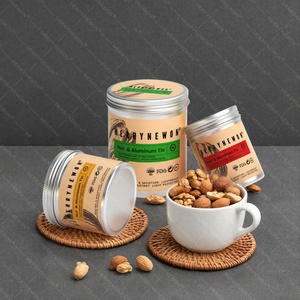 Latas de Aluminio de Grado Alimenticio para Frutos Secos |   Contenedores Metálicos para Snacks con Tapa |   Frascos Reciclables para Envasado de Alimentos Secos - Product Image 2