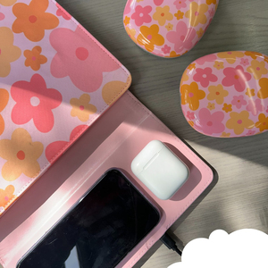 可爱女性旅行防水笔记本套包皮革笔记本套带无线充电器 - Product Image 6