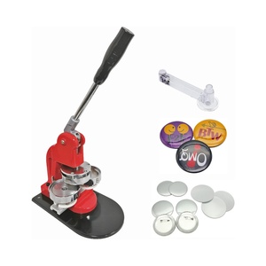 Kit de machine à fabriquer un aimant rond pour réfrigérateur 25-75mm avec coupe-papier <span class=keywords><strong>100</strong></span> ensembles de matériaux bouton en plastique-état neuf de qualité manuelle - Product Image 1