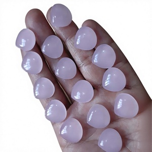พลอยโรสควอตซ์ทรงหยดน้ำสีชมพูขัดเงาสำหรับทำเครื่องประดับ - Product Image 1